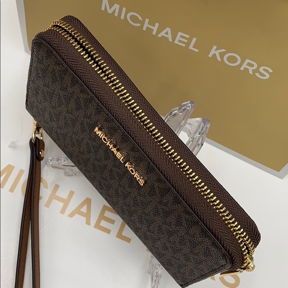 Michael Kors Jet Set Travel Phone Wallet Wristlet - Picture 11 of 16